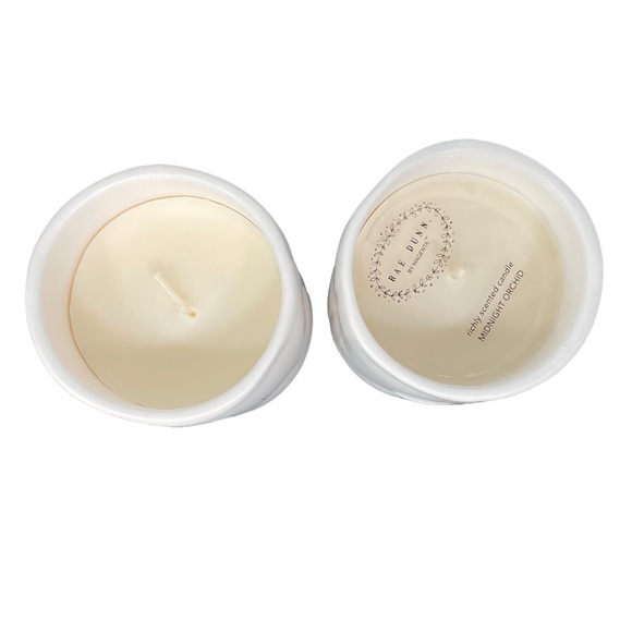 Rae Dunn Candles Scented 2 Stargazer Midnight Orchid gold star ceramic jar - Picture 2 of 9